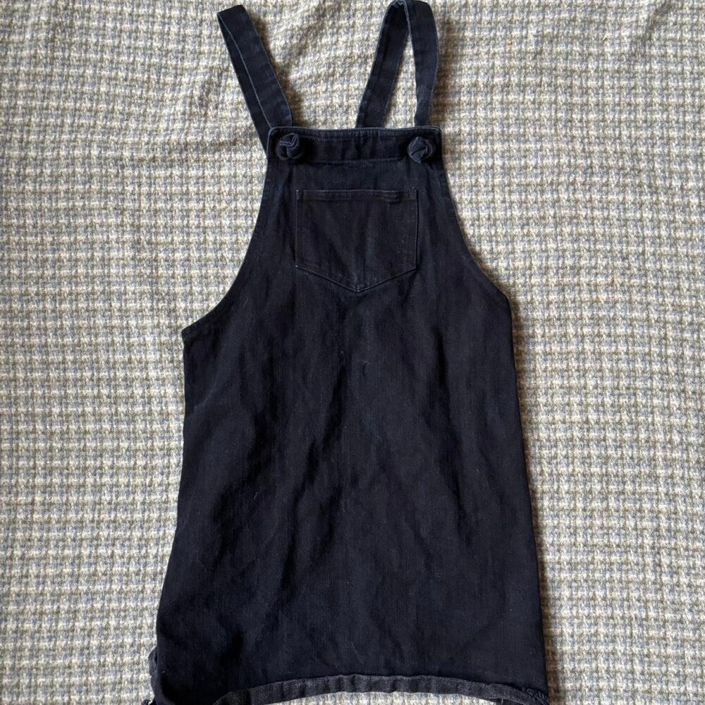 Dark Blue Denim Overall Dress Montreal Brand Daily Story Size Medium